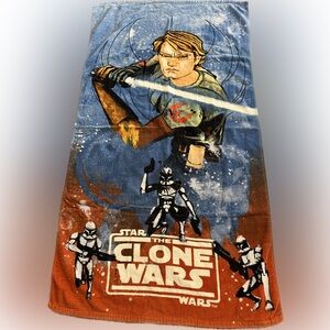Star Wars The Clone Wars vintage Anakin Skywalker Storm Troopers Beach Towel